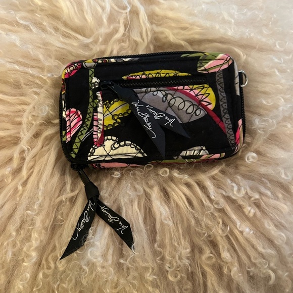 Vera Bradley Handbags - ❤️New. Vera Bradley Black and Pink Wallet with Artistic Design